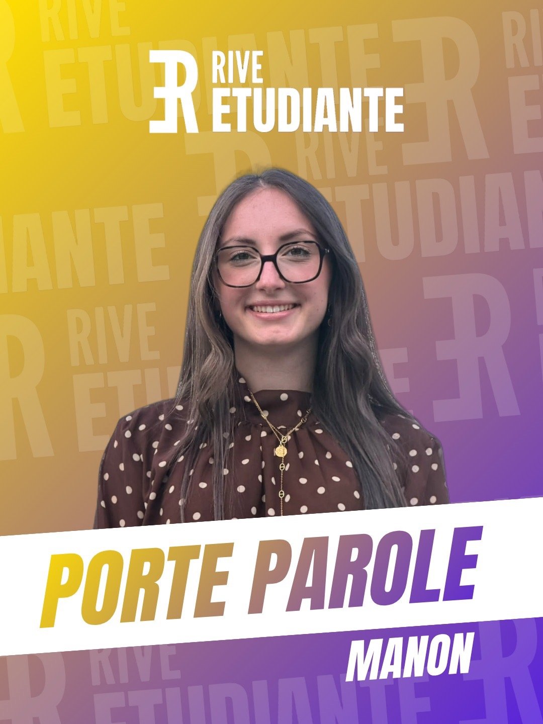 Manon Catala — porte parole de rive étudiante, Rive Étudiante, Université de Tours